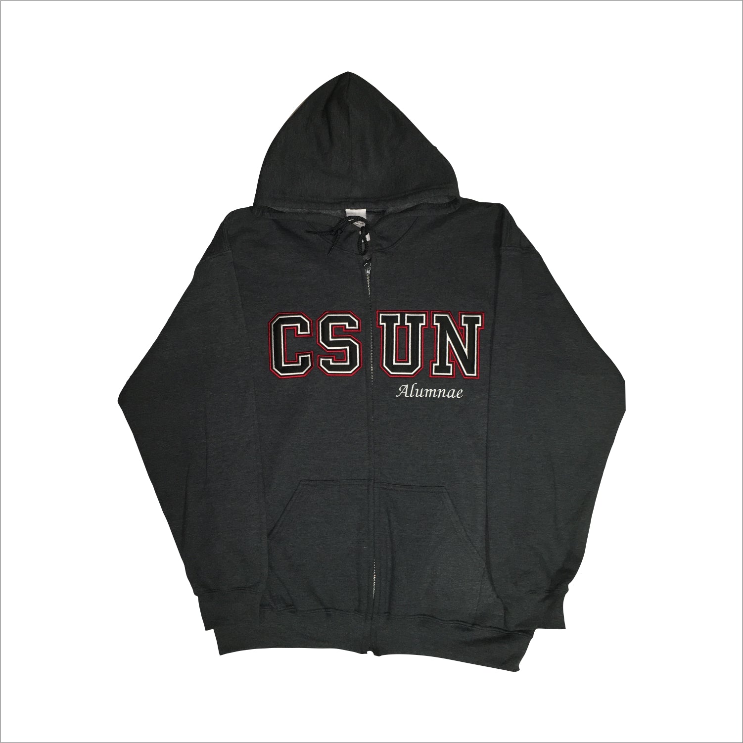 Zip-Up CSUN Satin Embroidery w/ Extra Line