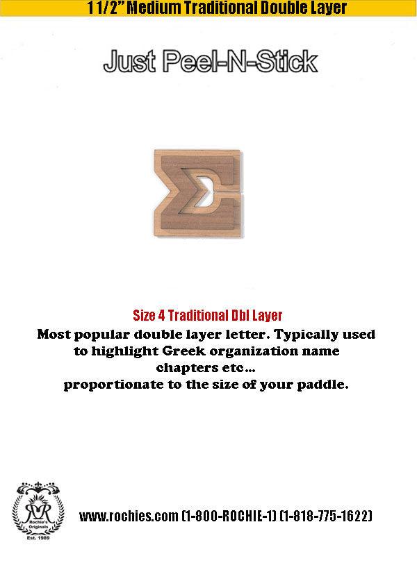 1.5" Medium Traditional Double Layer-Size 4 - Rochies Originals