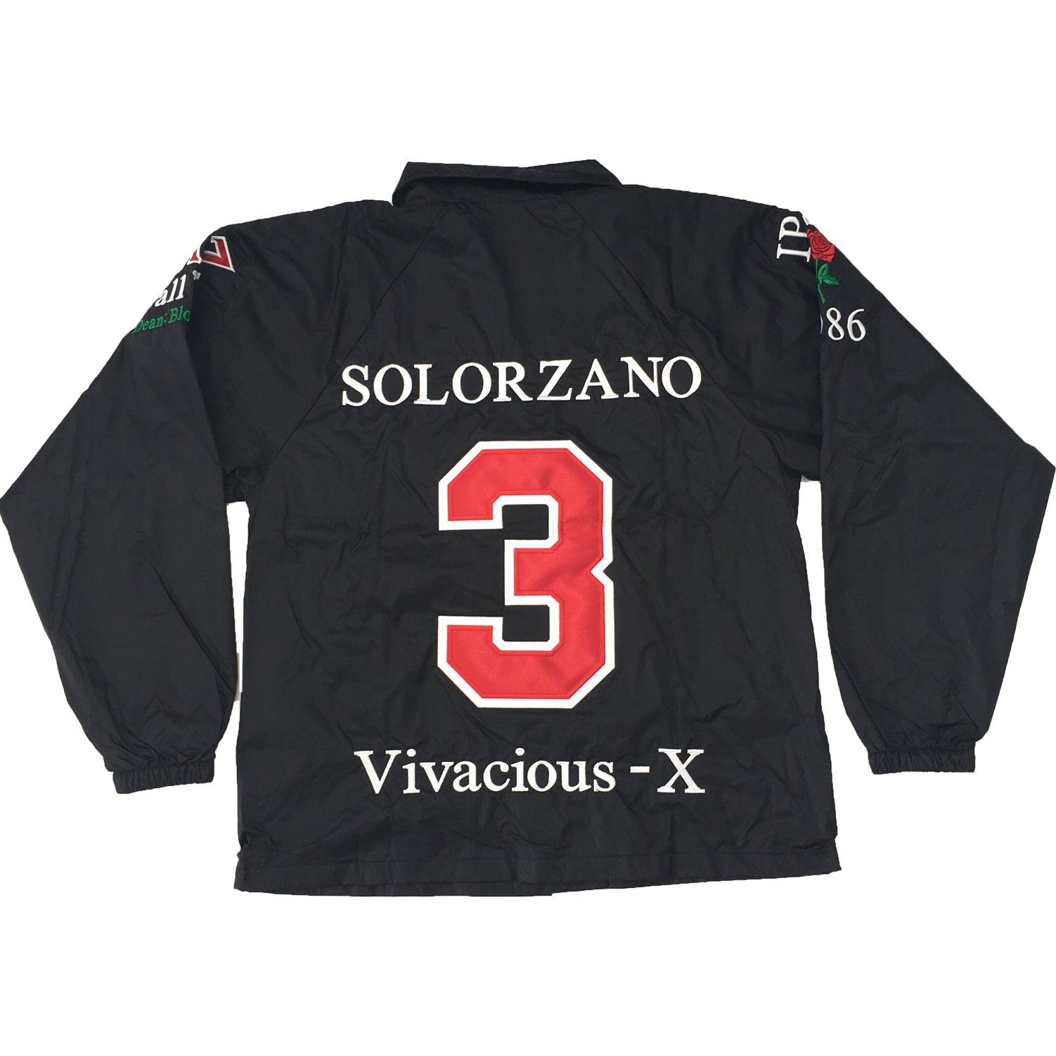 Coach Jacket Greek Letters Zig-Zag Embroidery - Rochies Originals