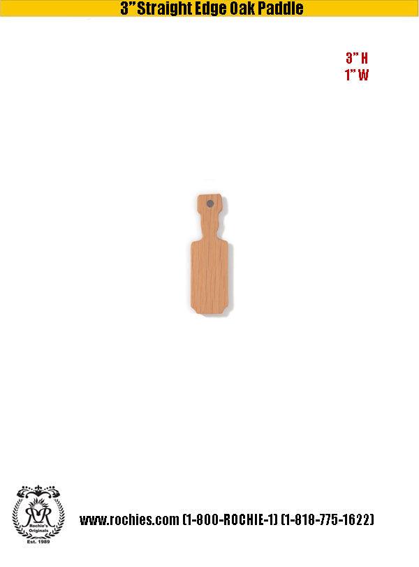 03" Straight Edge Oak Paddle - Rochies Originals