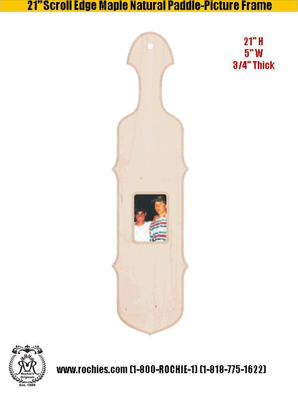21" Scroll Edge Paddle - Rochies Originals