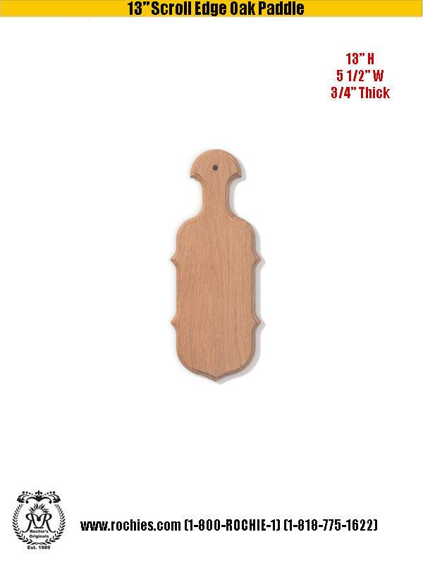 13" Scroll Edge Paddle - Rochies Originals