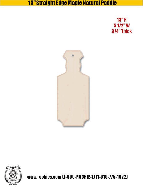 13" Straight Edge Paddle - Rochies Originals