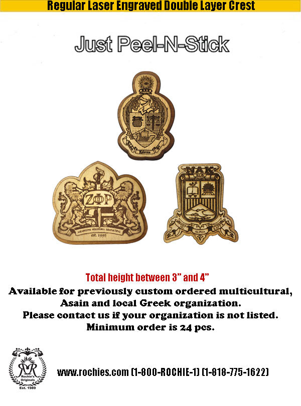 Regular Laser Engraved Double Layer Crest
