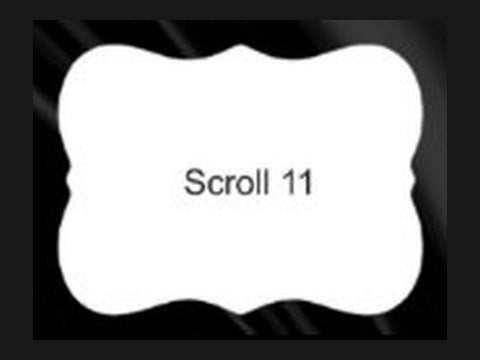 Medium Wood Plaque Shape, Scroll 11