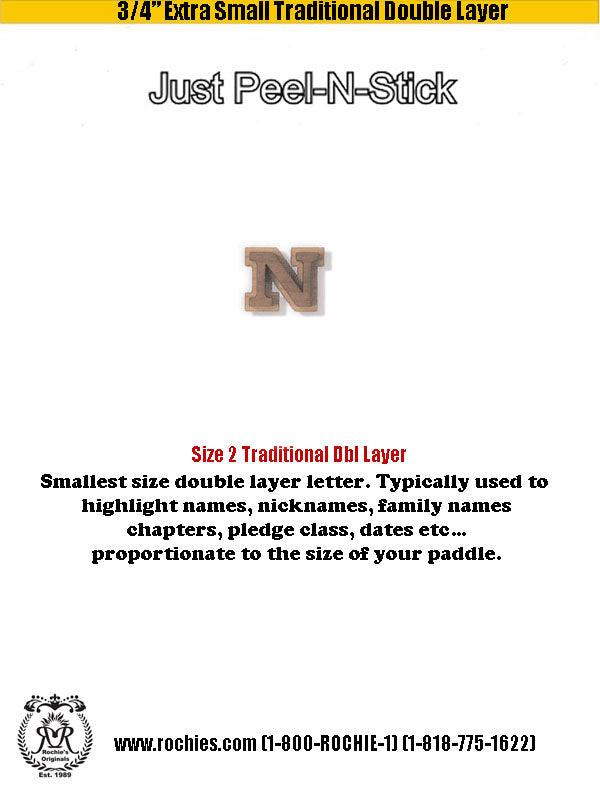 0.75" Extra Small Traditional Double Layer-Size 2 - Rochies Originals