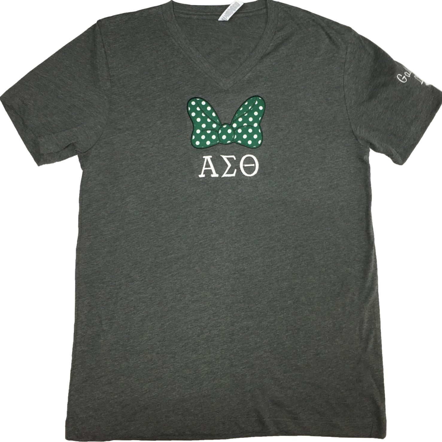 T-Shirt Bow Greek Letters Embroidery