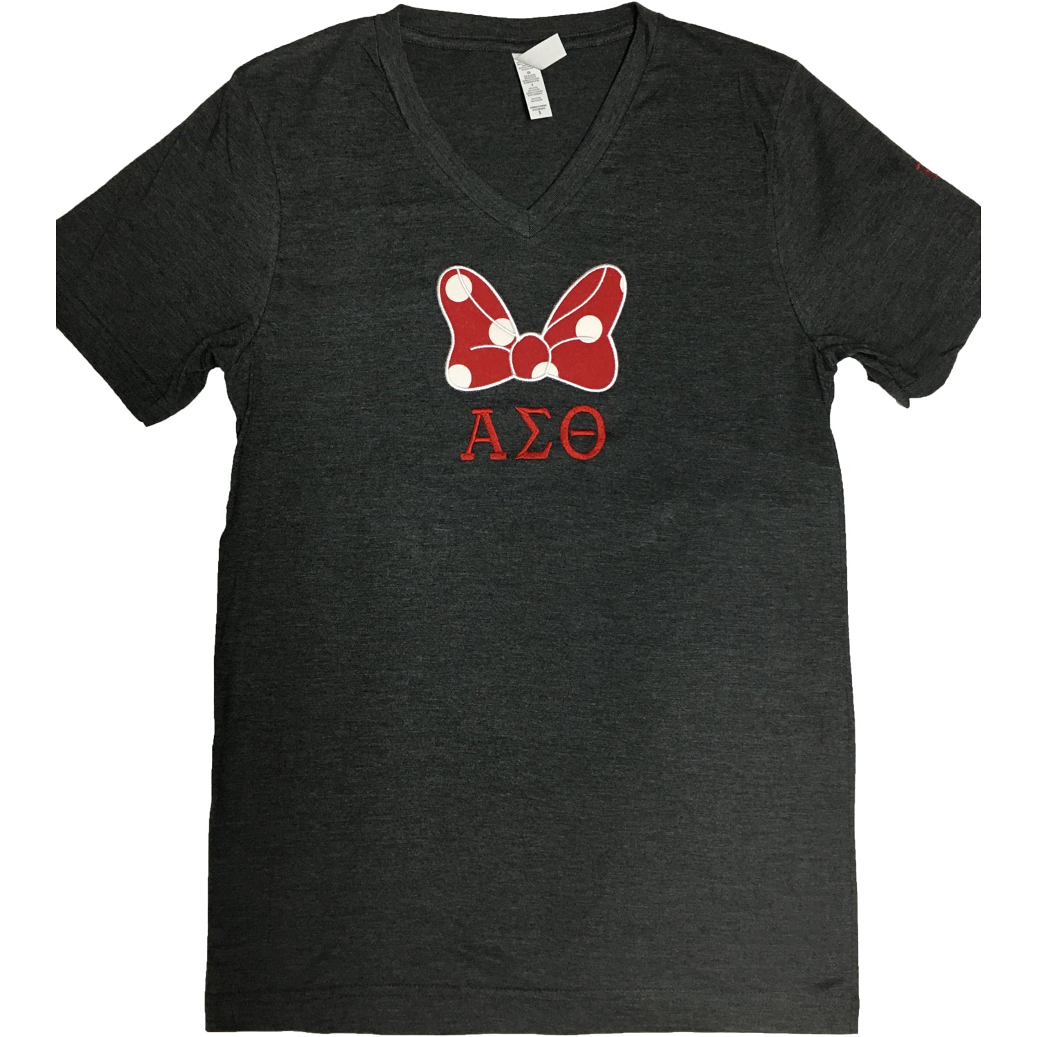 T-Shirt Bow Greek Letters Embroidery