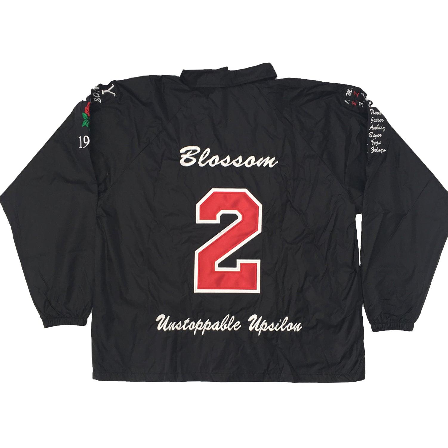 Coach Jacket Greek Letters Zig-Zag Embroidery - Rochies Originals