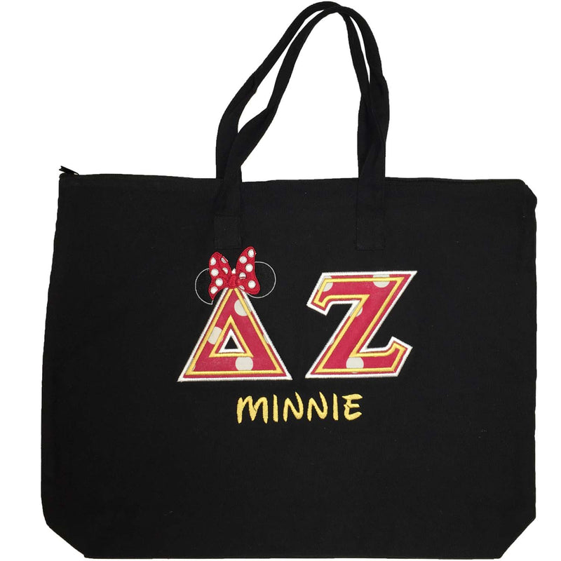 Playful Mouse Jumbo Tote Bag w/ Zip