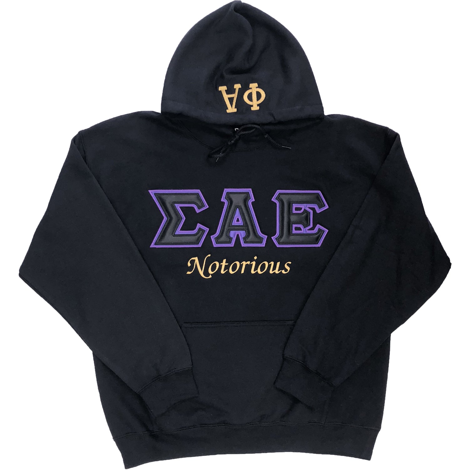 Hoodie with Puff Letters- Non Licensed Groups