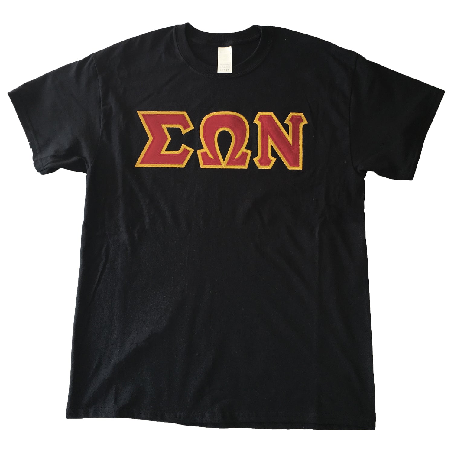 T-Shirt Greek Letters Satin Embroidery