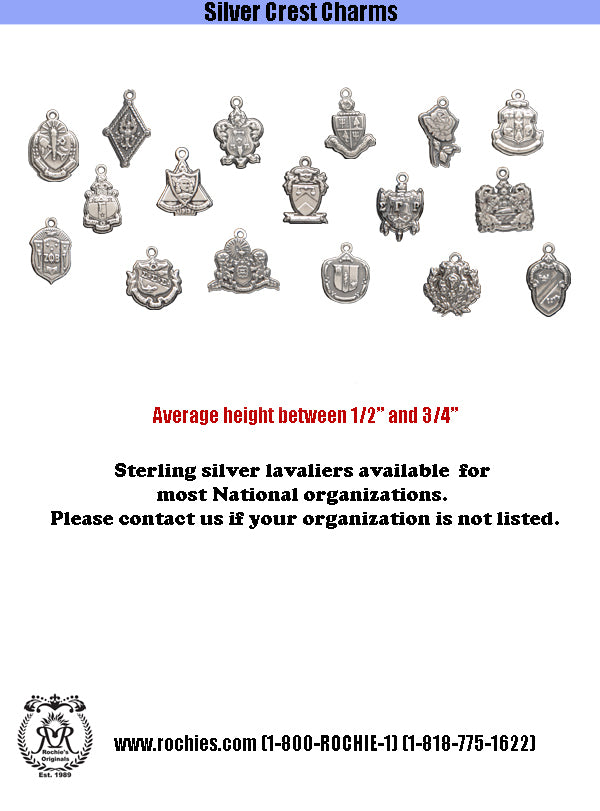 Silver Crest Charms