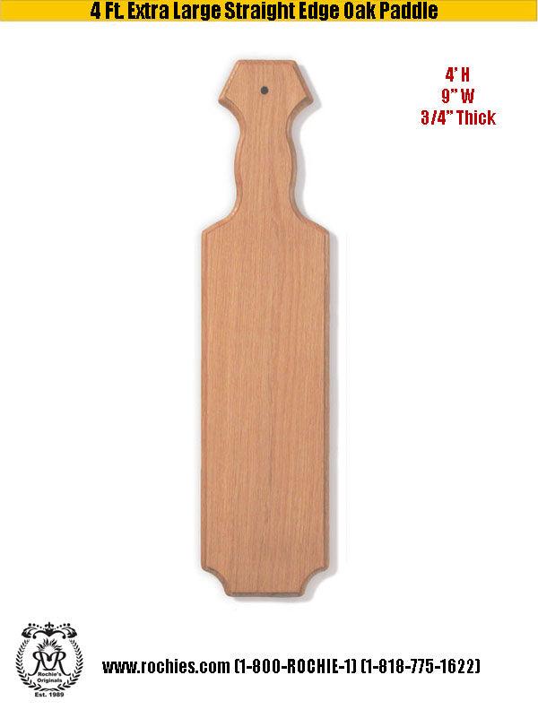 4 ft. Extra Large Straight Edge Oak Paddle - Rochies Originals