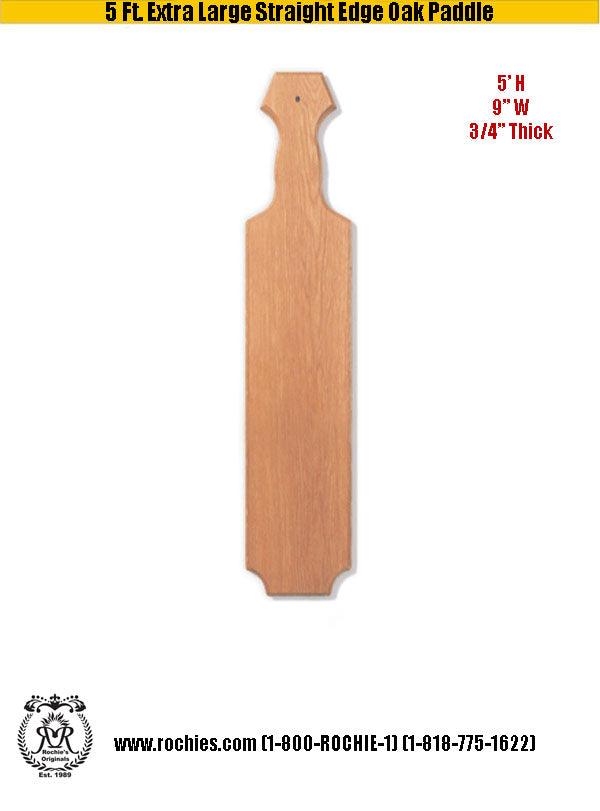 5 Ft. Extra Large Straight Edge Oak Paddle - Rochies Originals