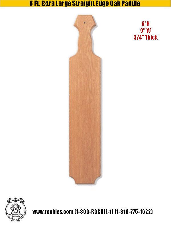 6 Ft. Extra Large Straight Edge Oak Paddle - Rochies Originals