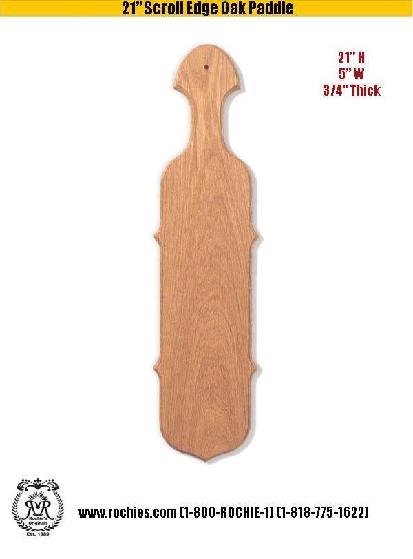 21" Scroll Edge Paddle - Rochies Originals