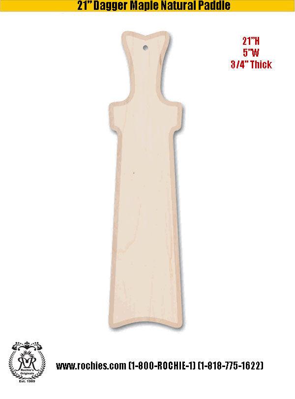 21" Dagger Style Paddle - Rochies Originals