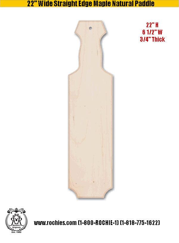 22" Wide Straight Edge Paddle - Rochies Originals