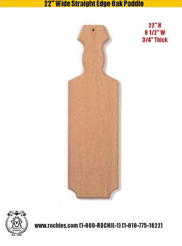 22" Wide Straight Edge Paddle - Rochies Originals